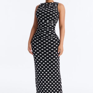 Polka Dot Maxi - Black