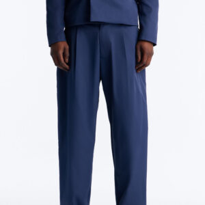 Windsor Pleated Trouser - Navy