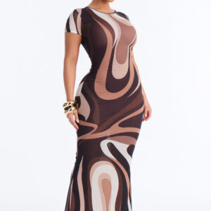 Sahara Mesh Maxi - Brown