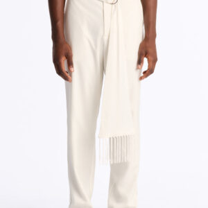 Versailles Satin Trouser - Cream