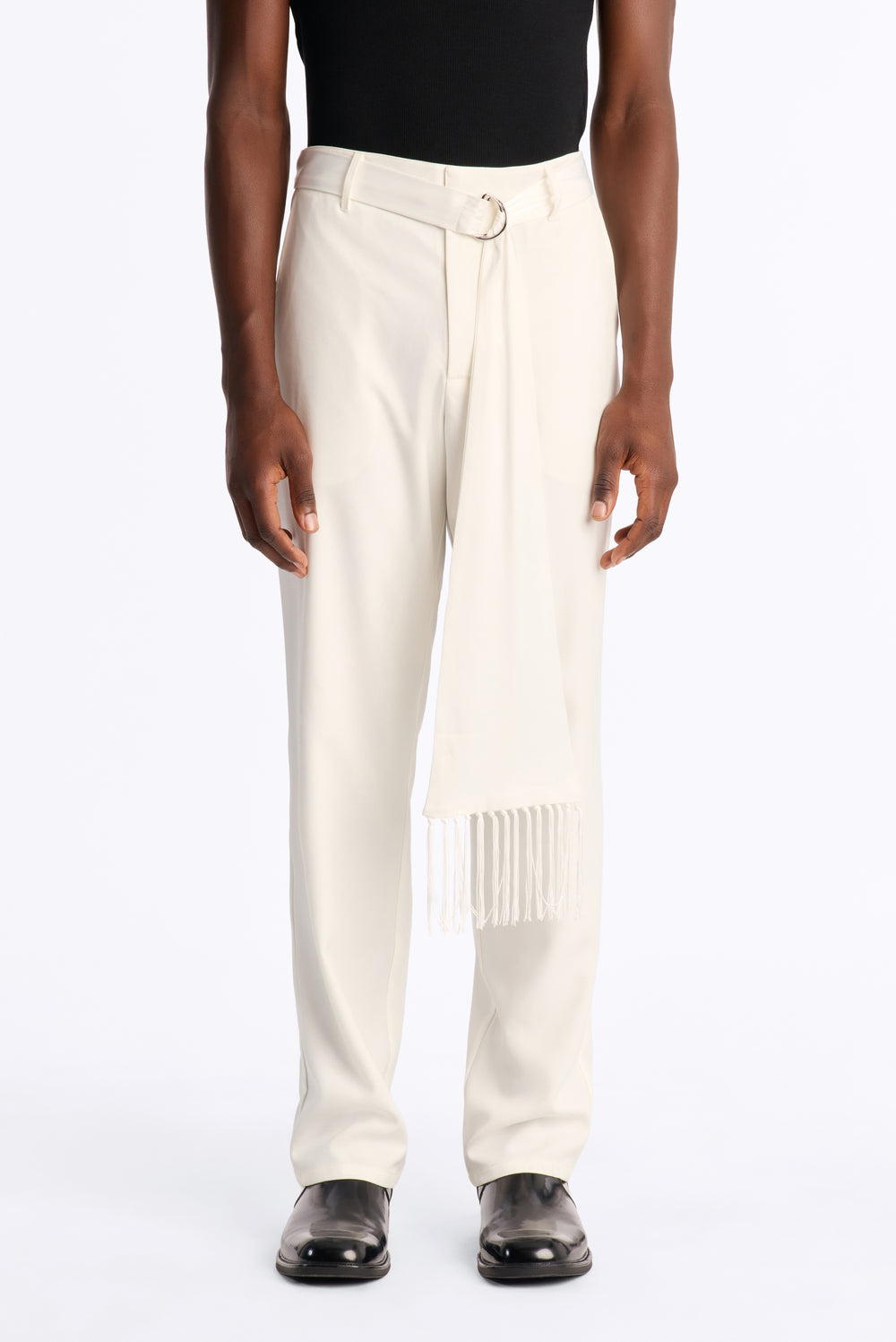 Versailles Satin Trouser - Cream