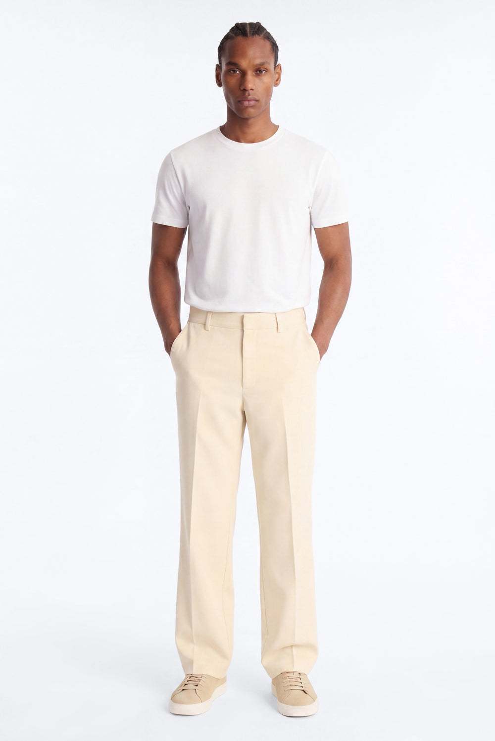 Camden Hybrid-Waist Trouser - Beige