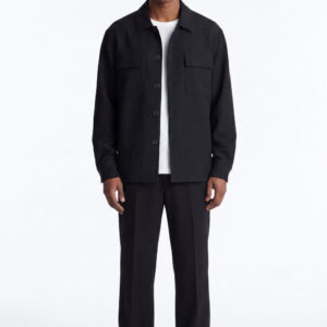 Harbor Relaxed Overshirt - Black
