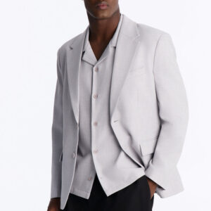 Chelsea Single-Breasted Blazer - Light Grey