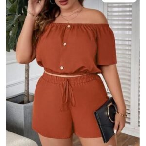 Ladies’ Crop Top & Shorts Set