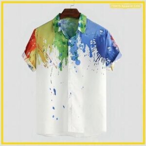 Hawaiian Print Short-Sleeve T-Shirt